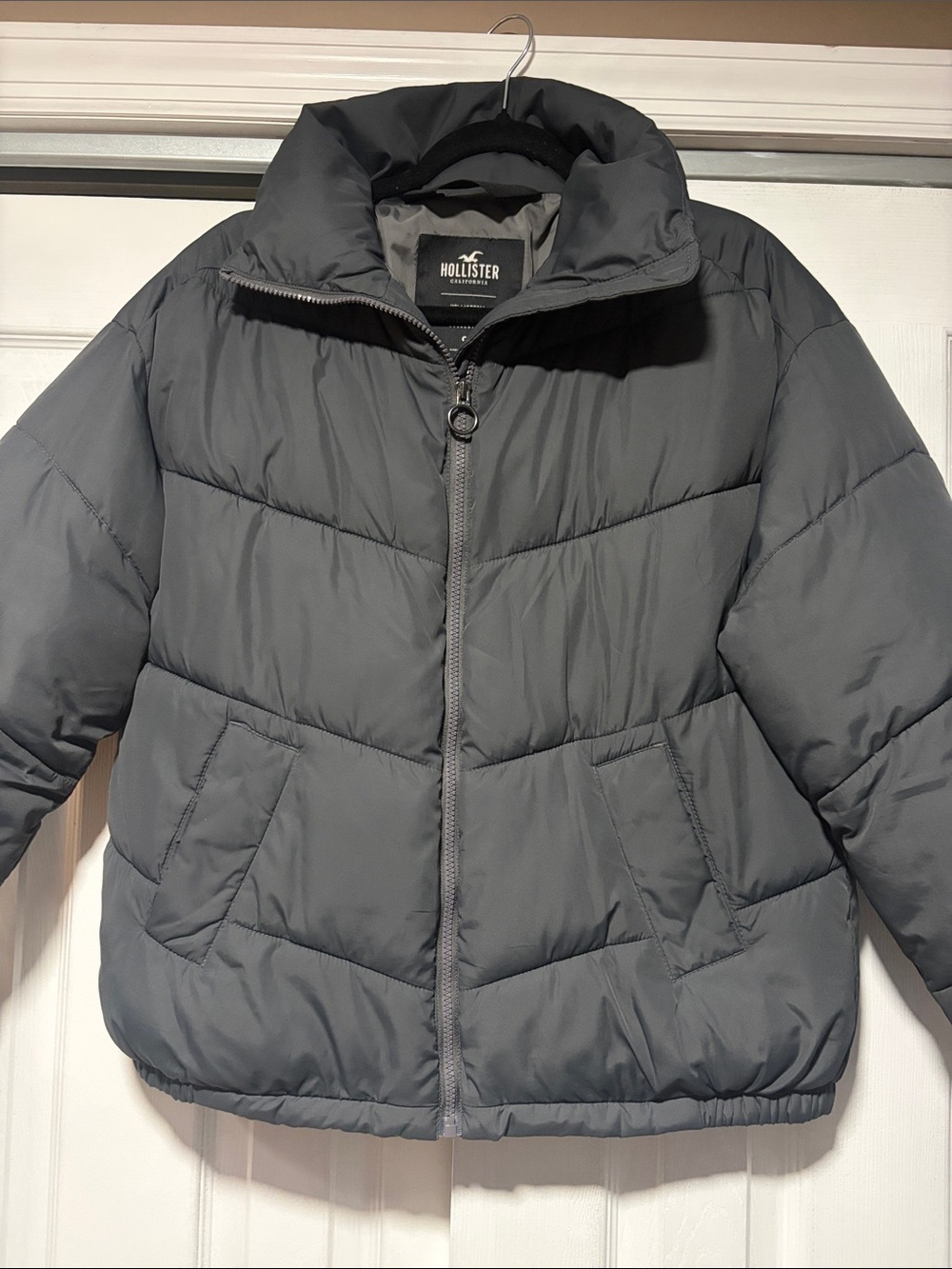 Hollister dark grey Quilted Puffer Jacket